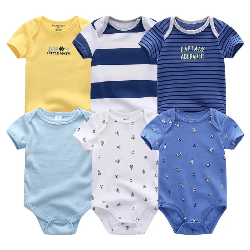 6Pcs Baby Girl Jumpsuit Set