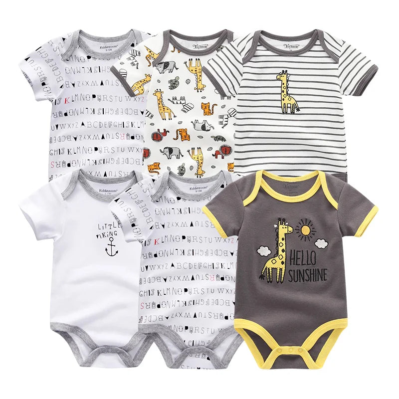 6Pcs Baby Girl Jumpsuit Set