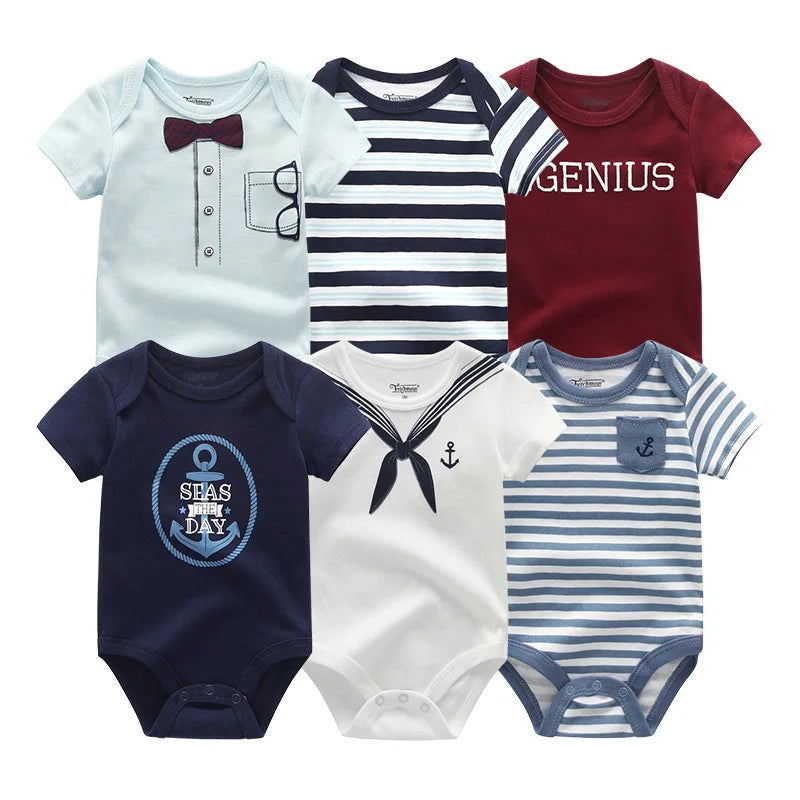 6Pcs Baby Girl Jumpsuit Set