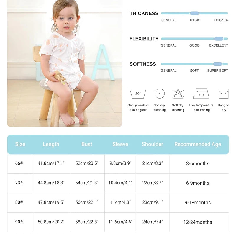 MICHLEY 3PCS Newborn Cotton Baby Bodysuit Body Short-Sleeve Long-Sleeve Romper Clothes Jumpsuit Costume For Kids Girls Boys