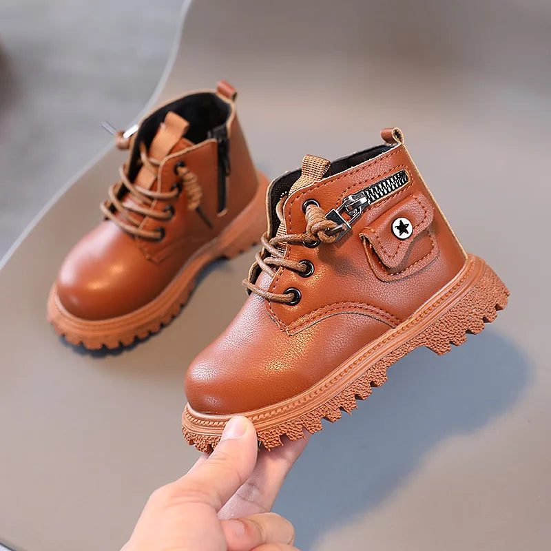 Spring Autumn Children Ankle Boots