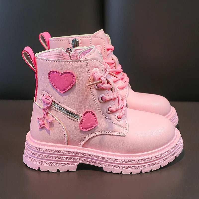 Girls Fashion Rubber Boots Pink