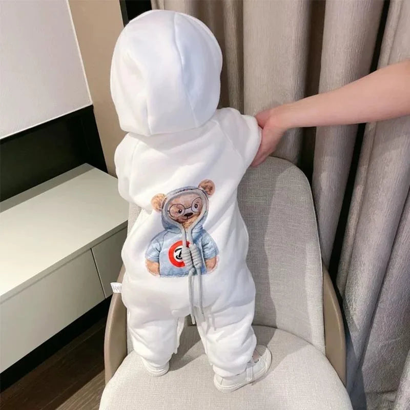 Baby Spring and Autumn Jumpsuit Boys Girls Long Sleeve Baby Clothes Newborn 0 to 18M Solid Romper Toddler Clothing Baby Overall