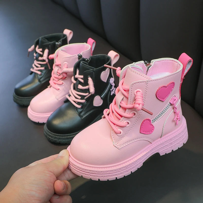 Girls Fashion Rubber Boots Pink