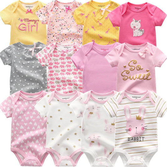 6Pcs Baby Girl Jumpsuit Set